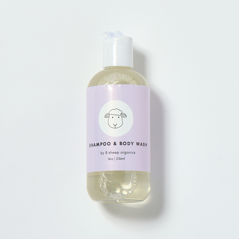 8 Sheep Organics Baby Shampoo & Body Wash